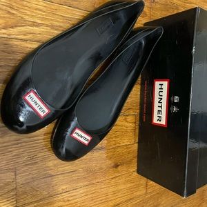 Hunter rain flats- size9